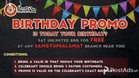samgyupsalamat birthday promo|Samgyupsalamat Birthday Promo – Karen MNL.
